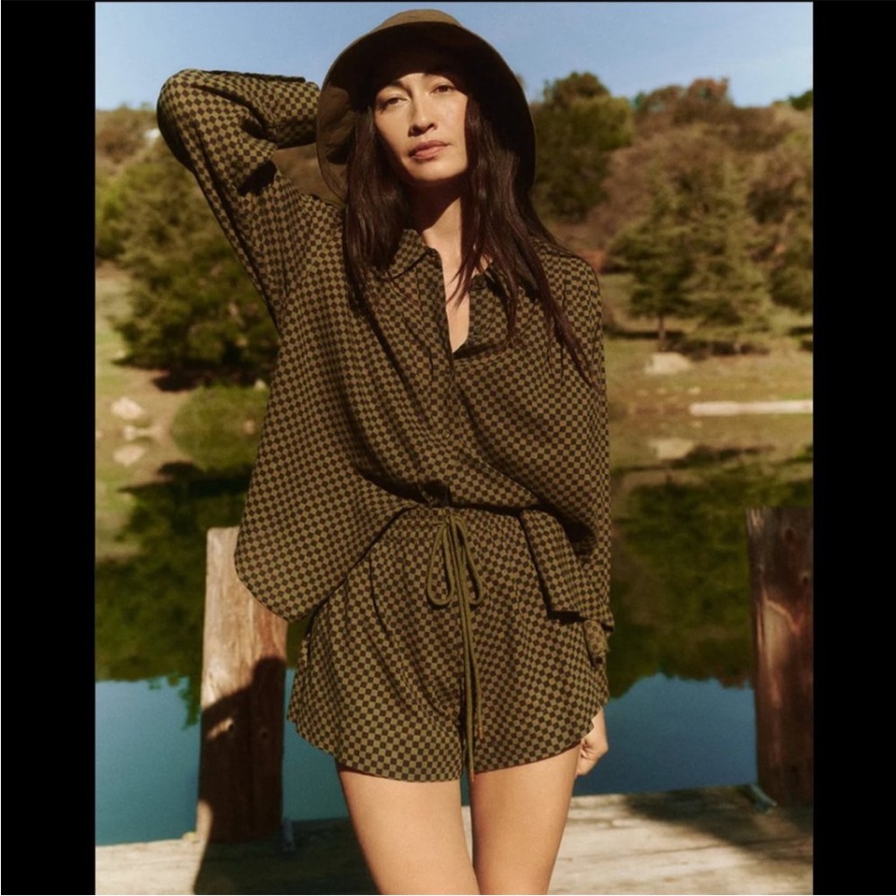 THE GREAT. Cove Plaid Check Set